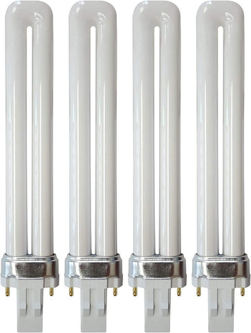 KOR PL13S/27/ECO four-pack packaging for easy home lighting replacements.