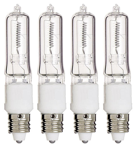 KOR Q150CL/MC bulb front view showing clear glass for bright decorative lighting