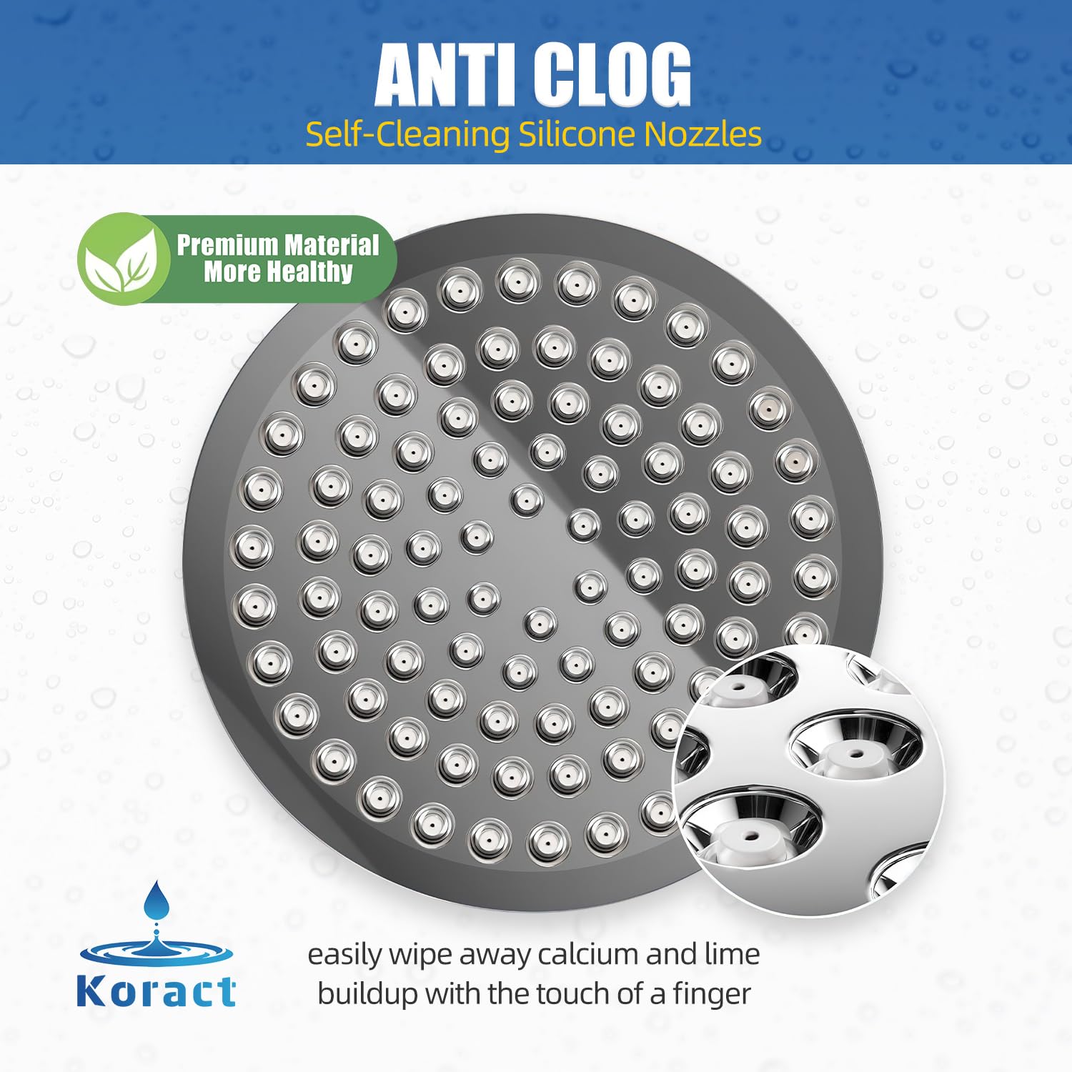 Koract easy no-tools installation fits standard 1/2 inch IPS arms