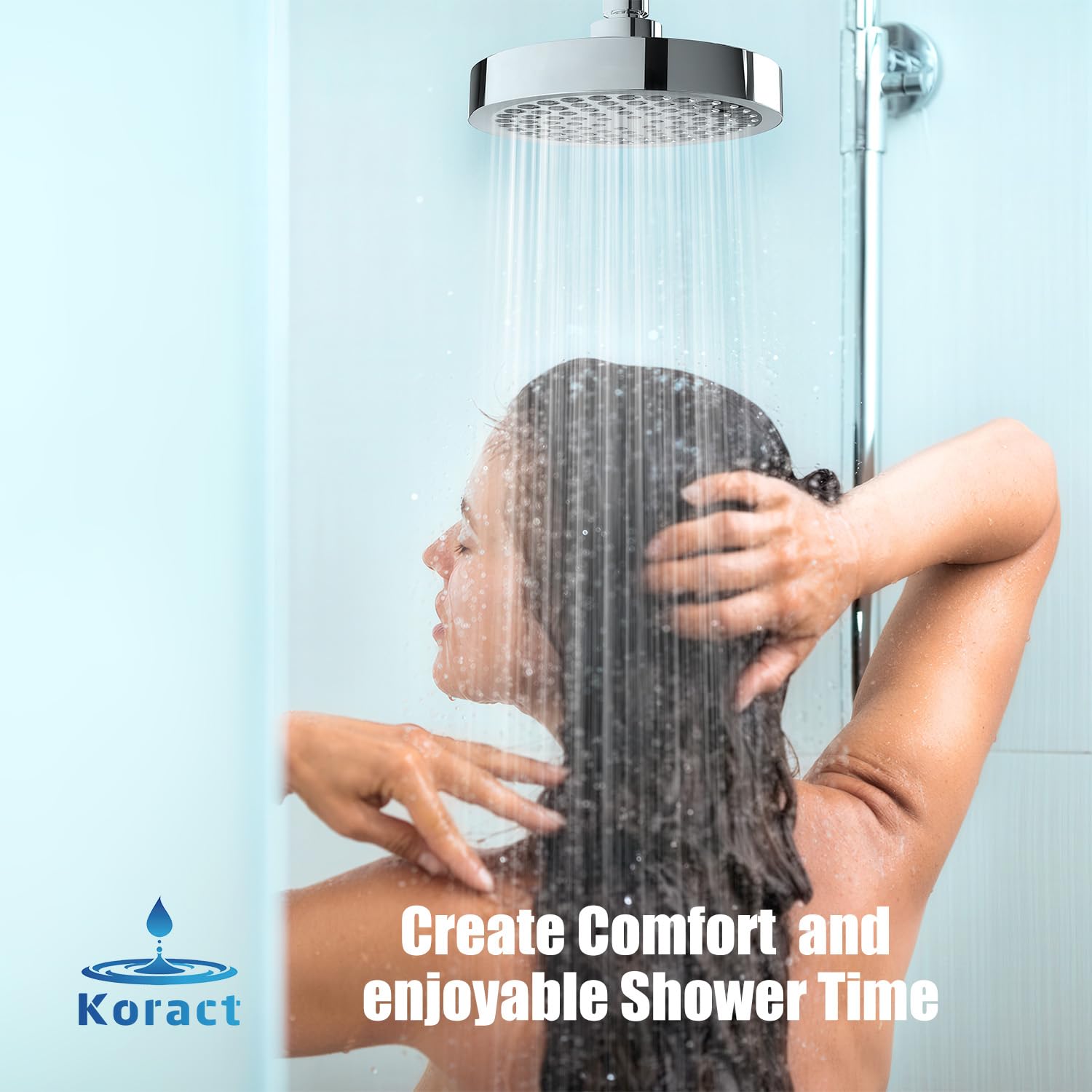 Koract 2.5 GPM flow balances strong shower with water savings