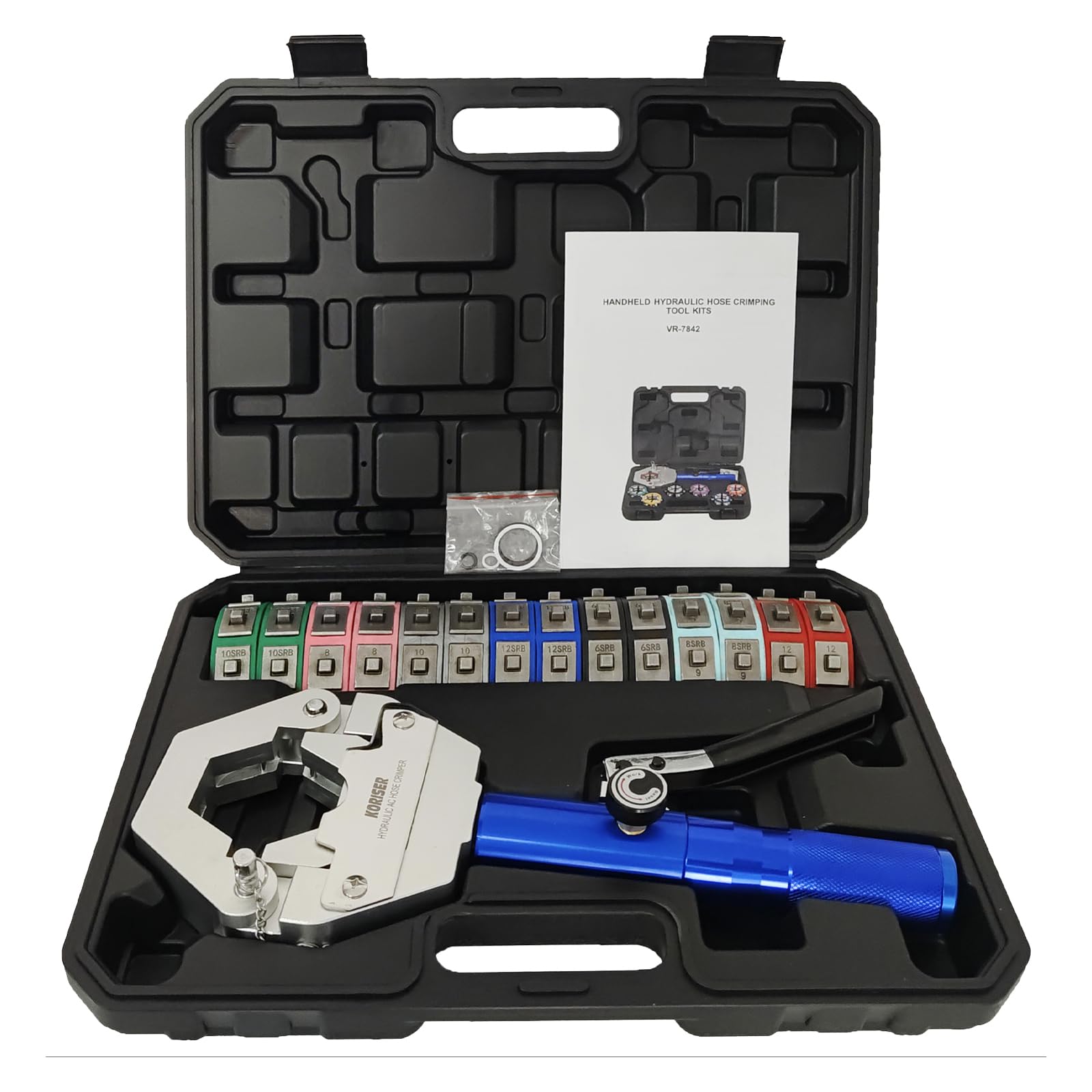 KORISER Hydra-Krimp snap-on dies in action for fast crimping