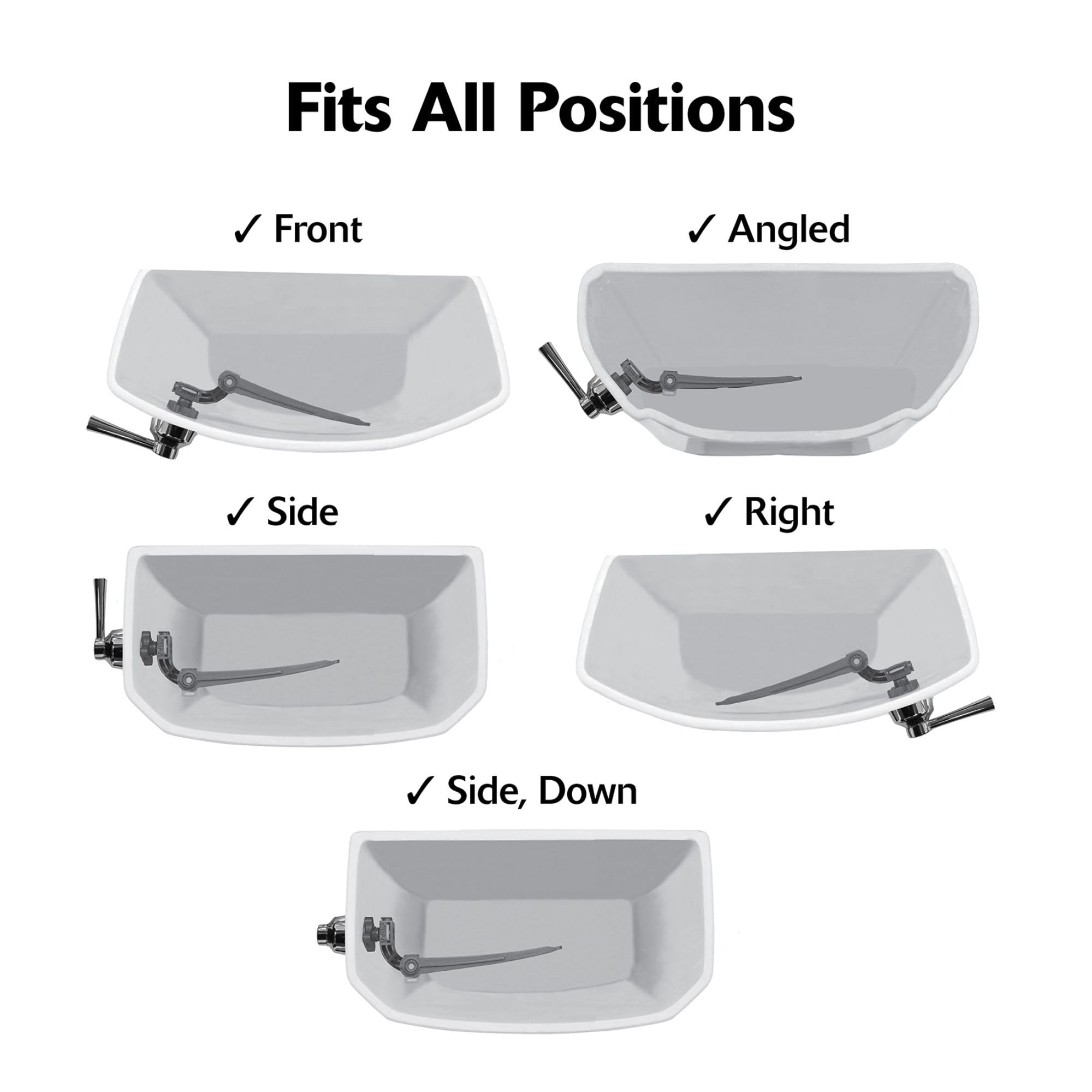 Korky 6094BP engineer-grade lever showing reinforced durability for long-lasting use.