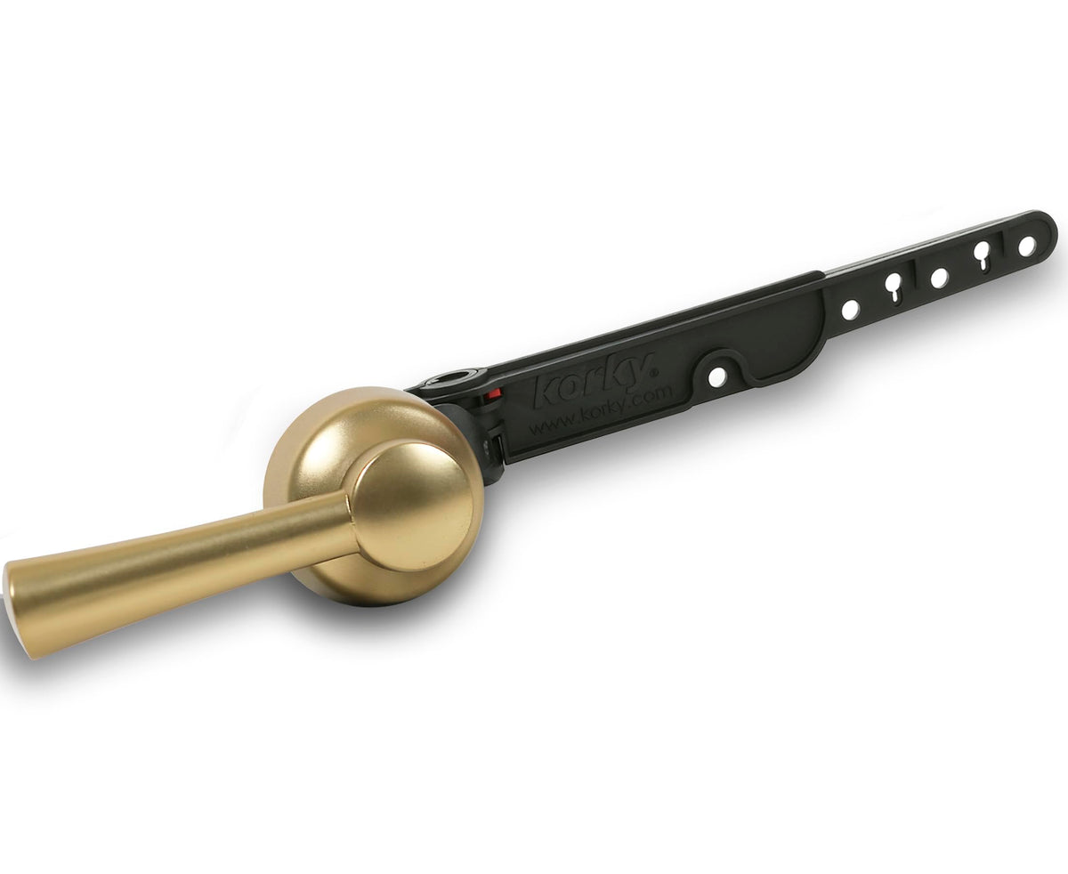 Korky 6094BP StrongARM lever in brushed bronze finish for universal toilet fit.