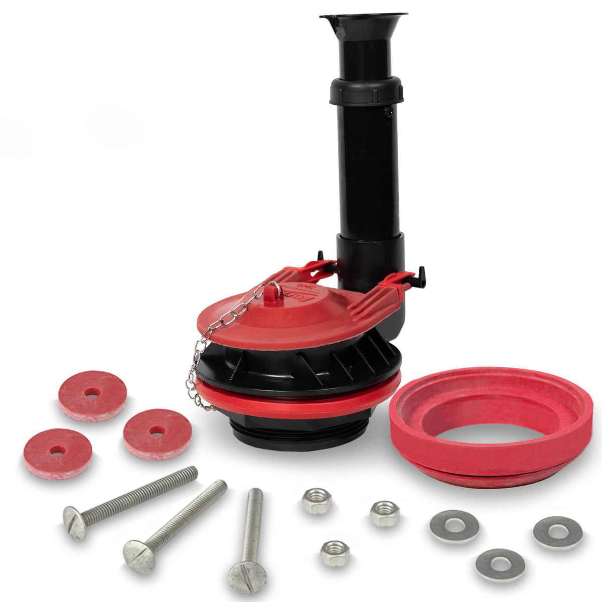 Korky adjustable 3-inch flush valve with tool-free height adjustability.