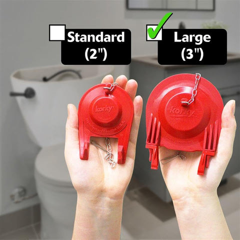 Korky tank-to-bowl gasket ensures a tight seal for leak prevention.