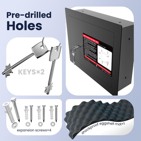 KornerBatl floor safe with key lock for secure storage.
