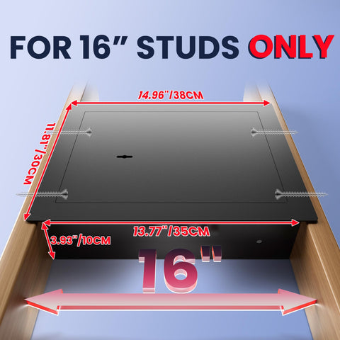 KornerBatl wall safe between studs designed to hide items behind frames.