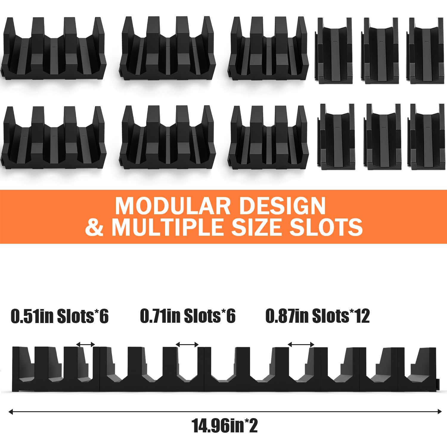 KOROICK compact modular system connected for space-saving organization