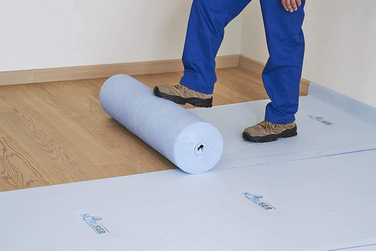KORUSER anti-slip floor protection keeps surfaces safe during painting tasks