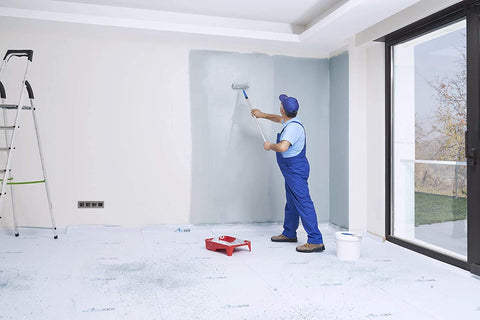 KORUSER easy-application floor protection simplifies placement on stairs and corners