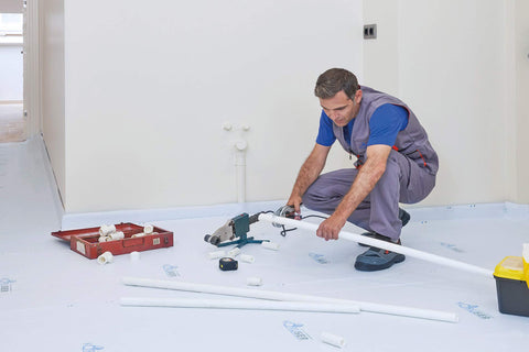 KORUSER moisture-breathable-floor-protection helps moisture escape for a safer workspace