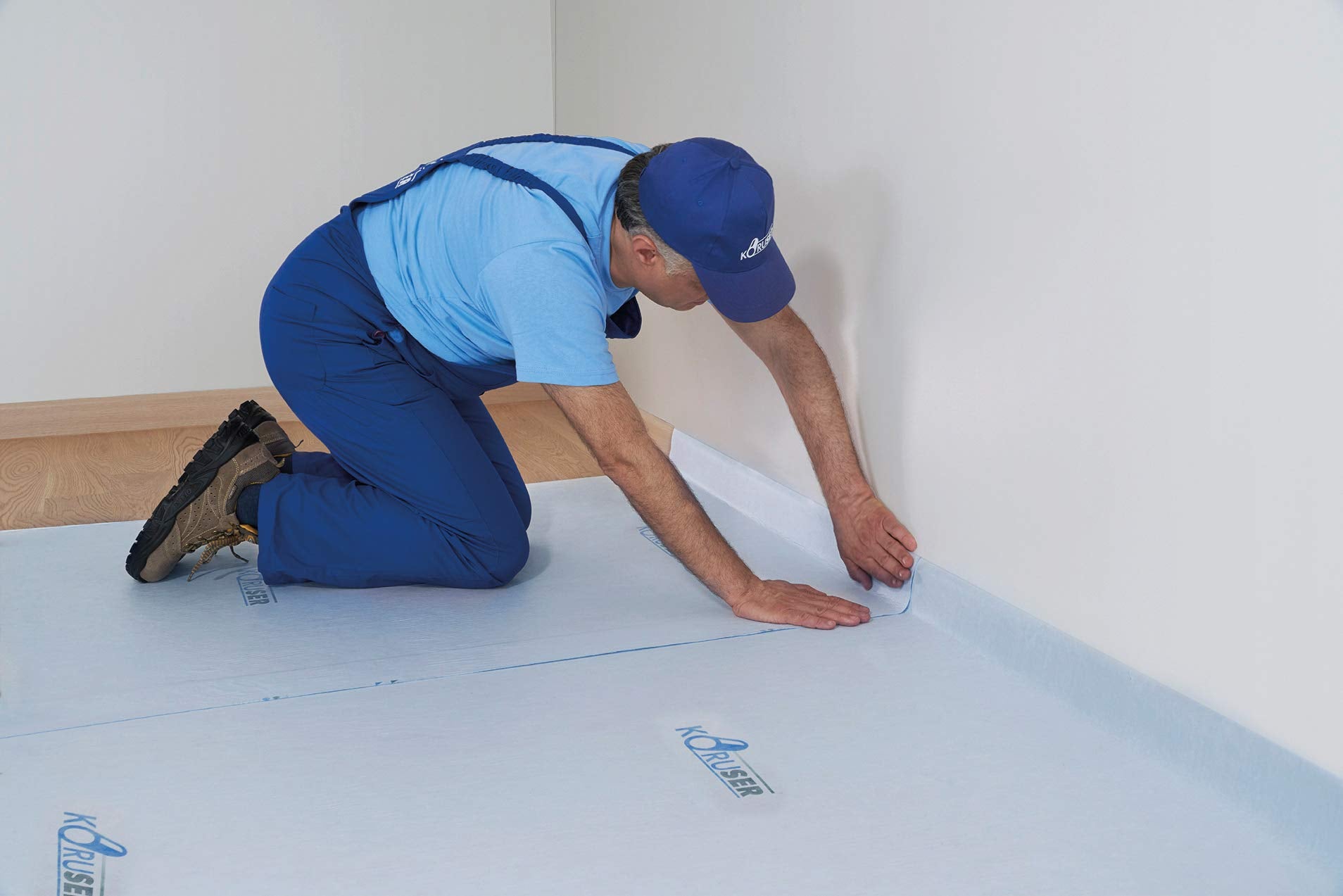 KORUSER reusable-floor-protection can be cleaned, folded, and stored for future use