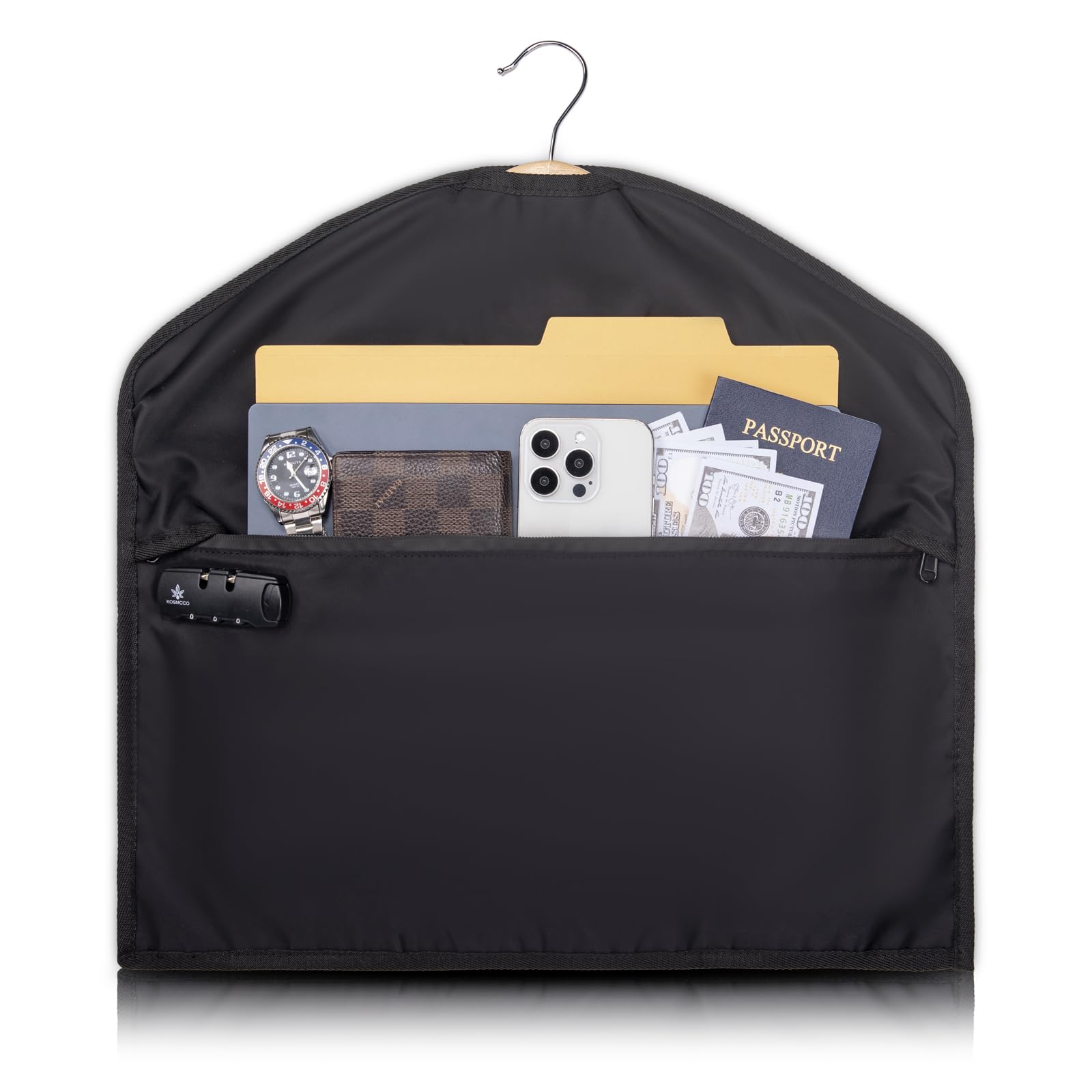 KOSMCCO hidden hanger safe in closet conceals valuables discreetly