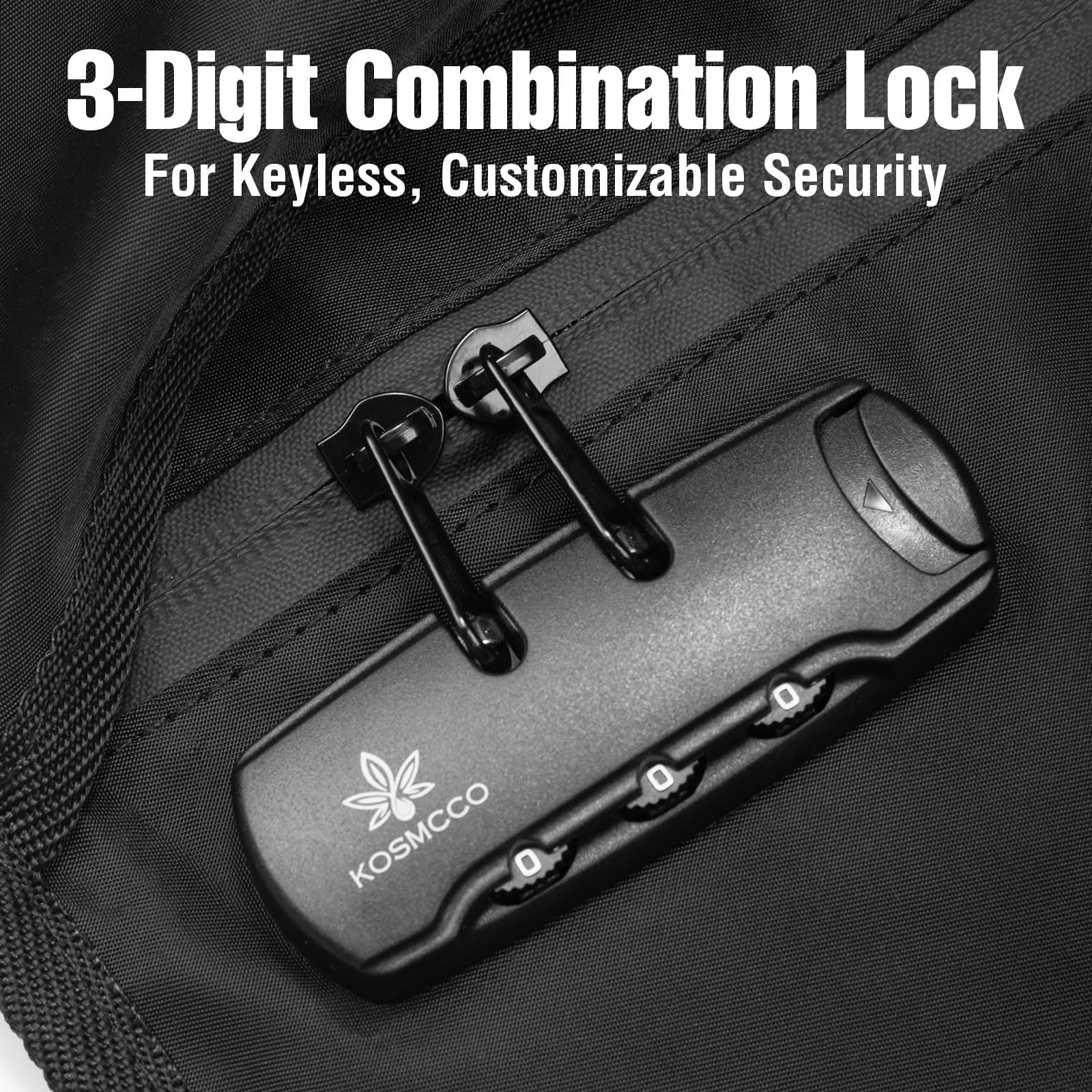 KOSMCCO travel-ready portable safe fits in luggage while traveling
