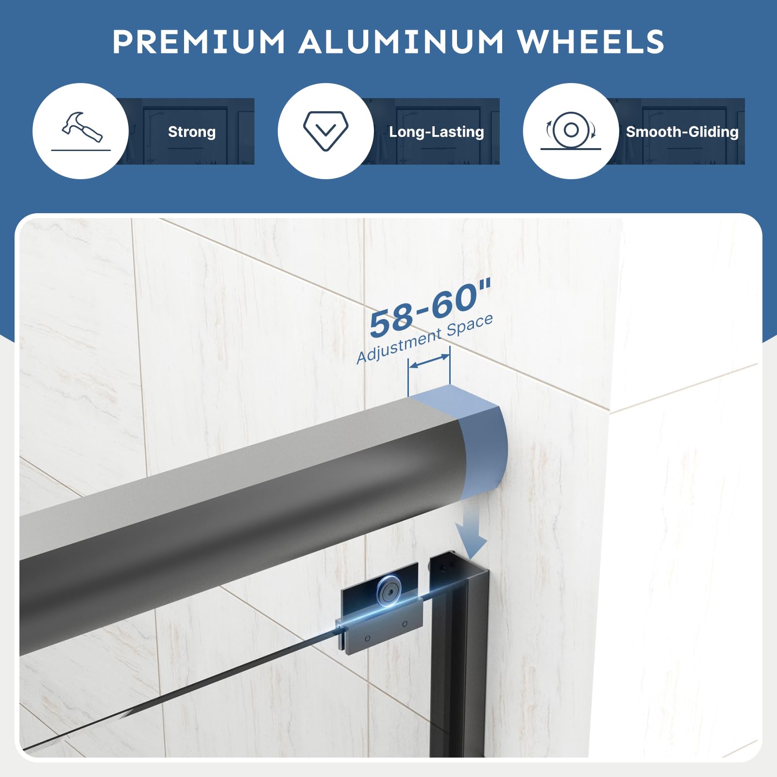 Kosmonia door ships with hardware for easy installation and setup.
