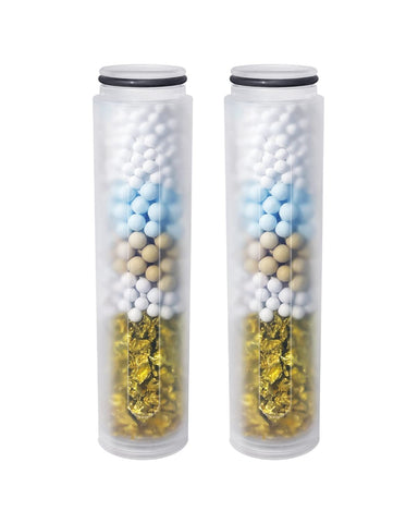 KOSNEW 2-pack shower filter replacement ready for tool-free installation