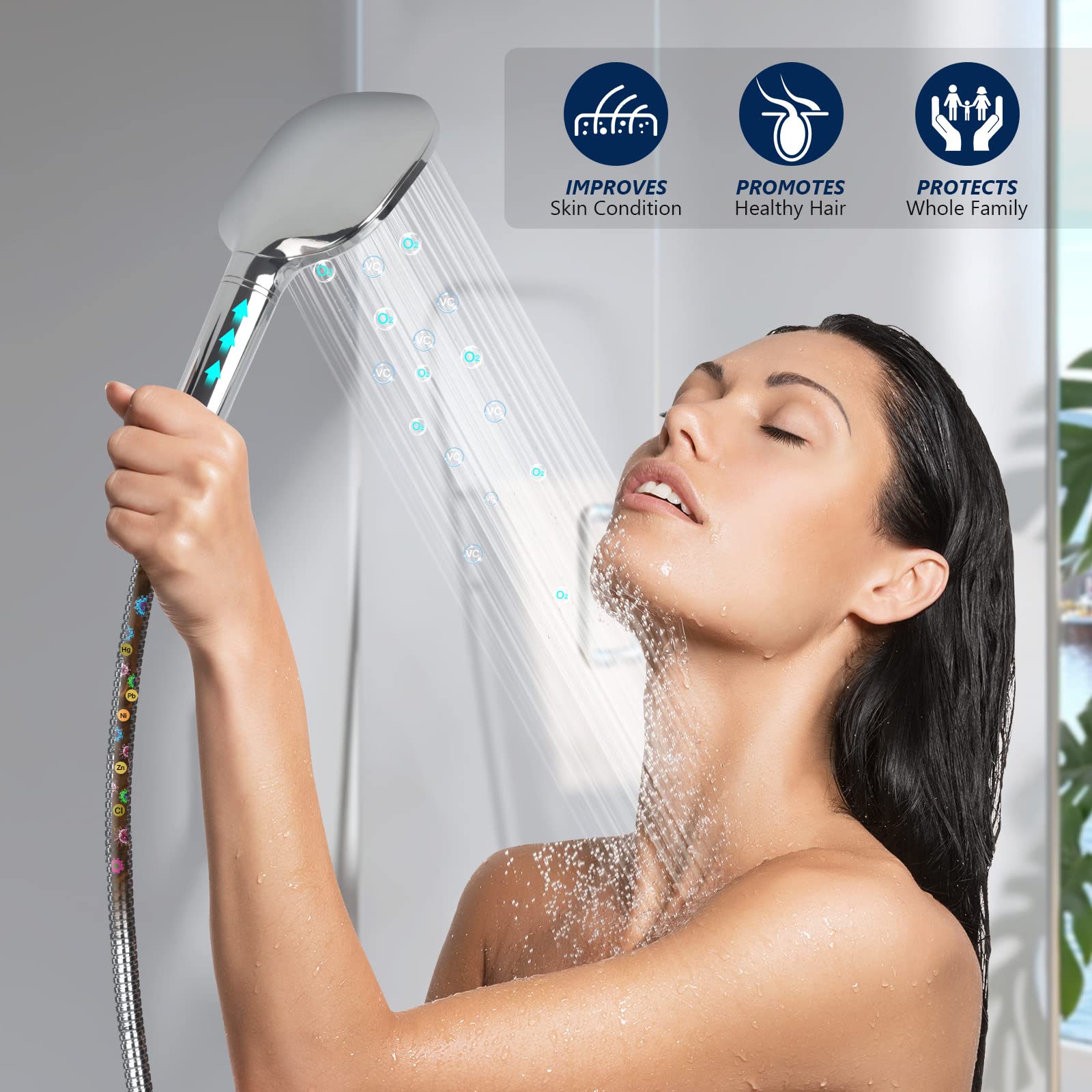 KOSNEW chlorine removal performance highlights cleaner showers