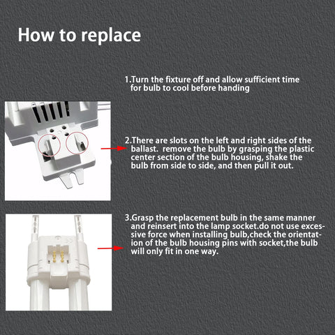 KosunRefill 2D bulb compatible with GE fixtures for easy replacement