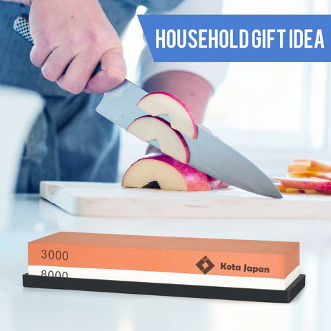 Kota Japan non-slip silicone holder stabilizes the stone during sharpening
