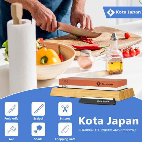 Kota Japan 6000-grit polishing side delivers a refined edge.