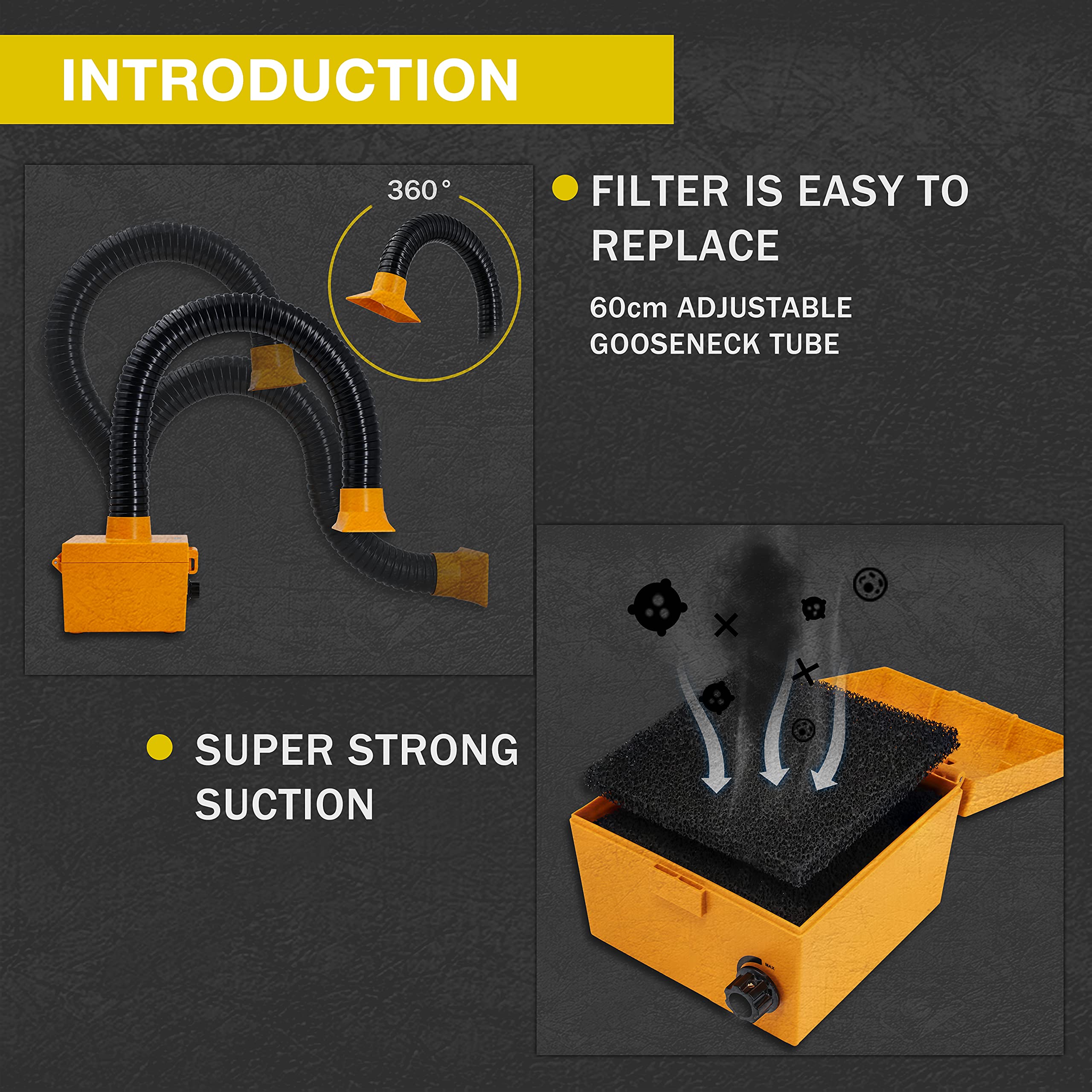 KOTTO Close-up shows high suction efficiency.