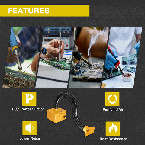 KOTTO Soldering setup with direct fume capture.