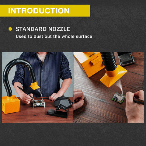 KOTTO Welding application reduces fumes in workspace.