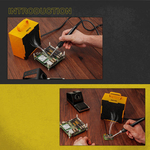 KOTTO Smoke Trap Installation shows stable setup with non-slip feet.