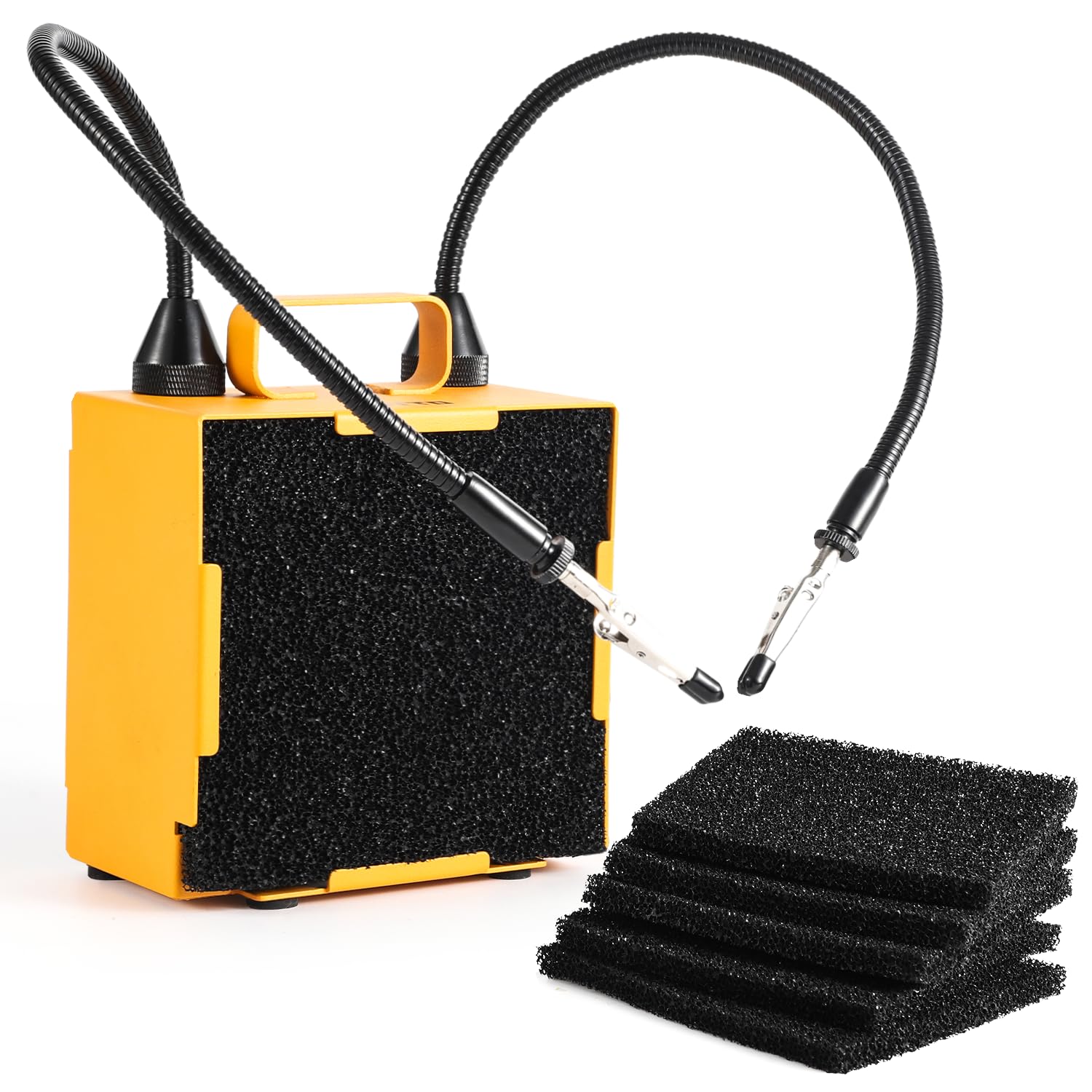 KOTTO Solder Fume Extractor with two magnetic arms for precise, hands-free soldering.
