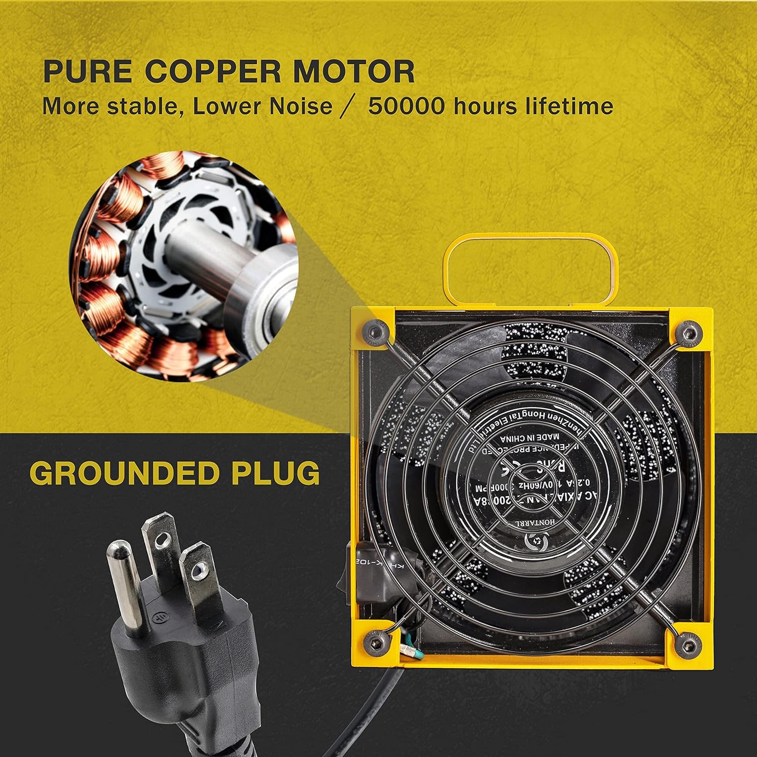 Low-noise 3000 RPM fan delivering strong suction with minimal disruption.