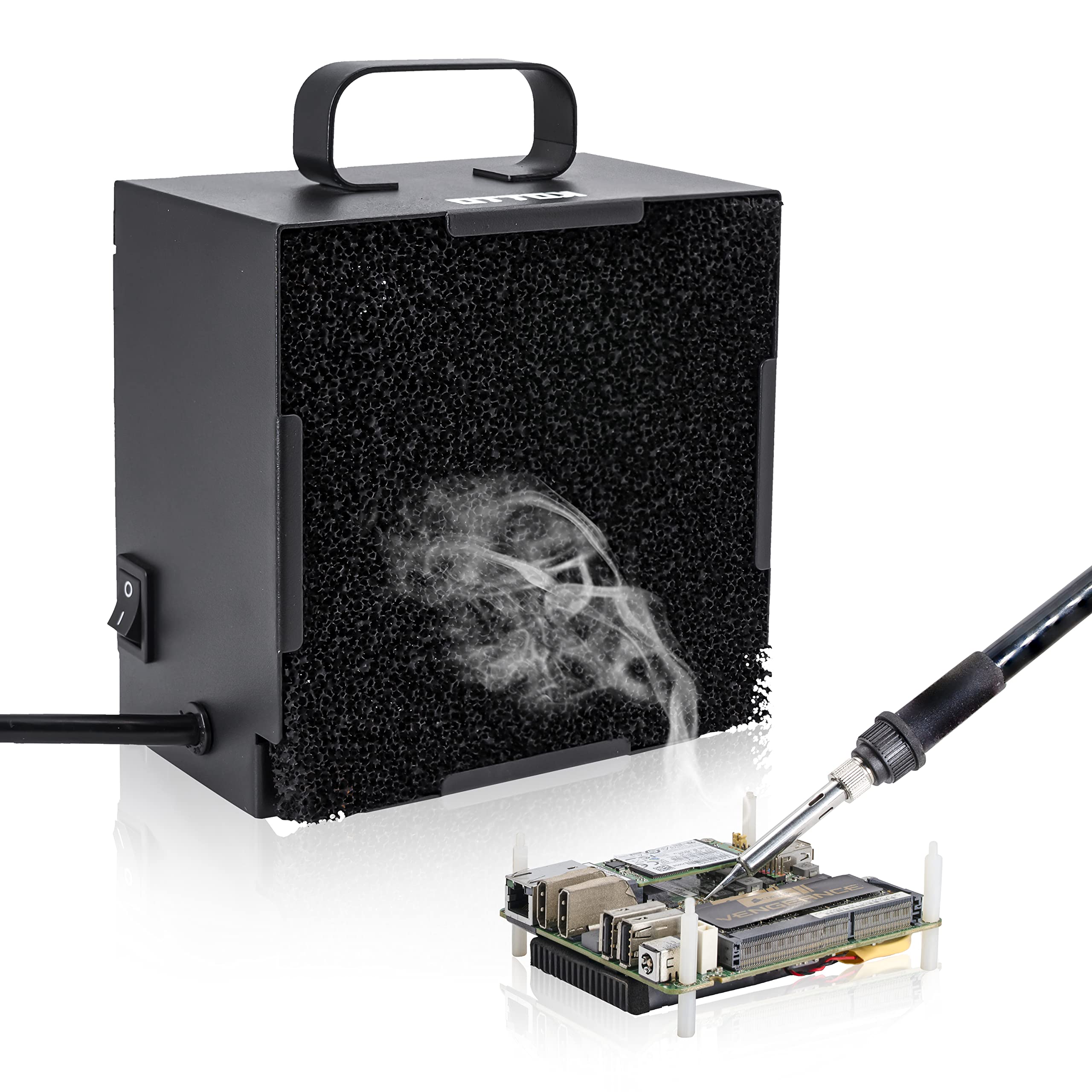 KOTTO Solder Smoke Absorber front view for a cleaner soldering station