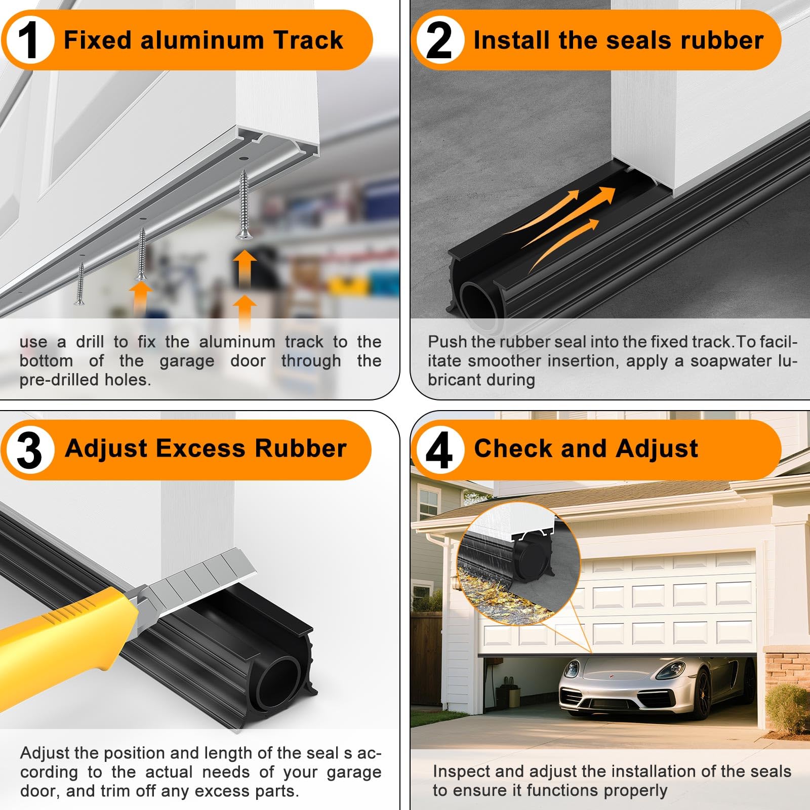 Simple, tool-free installation fits most flat-bottom doors with Koupopeo.