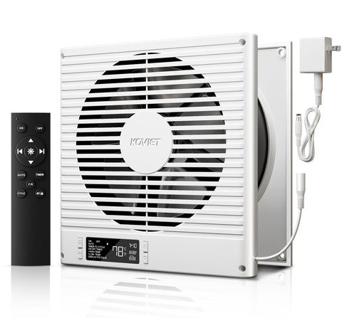 KOVIET 8 inch room to room ventilation fan with remote control for easy airflow management