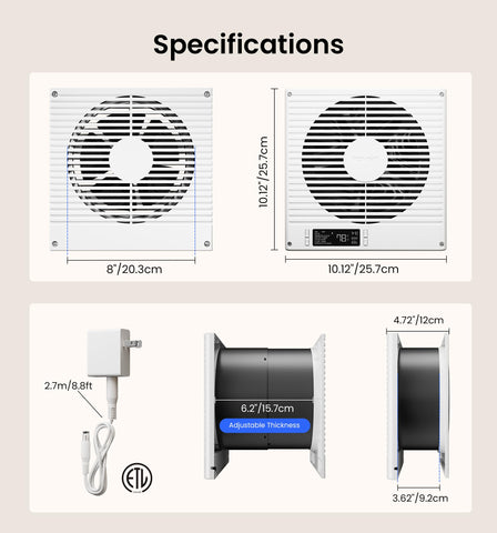 KOVIET ETL certified ventilation fan ensures safety and reliable operation