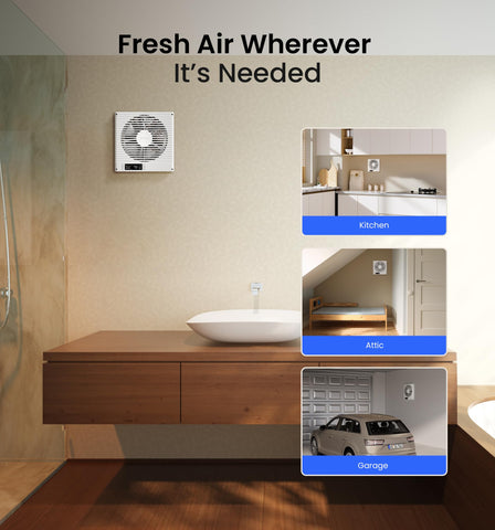 KOVIET reversible airflow mode provides flexible cooling or circulation options
