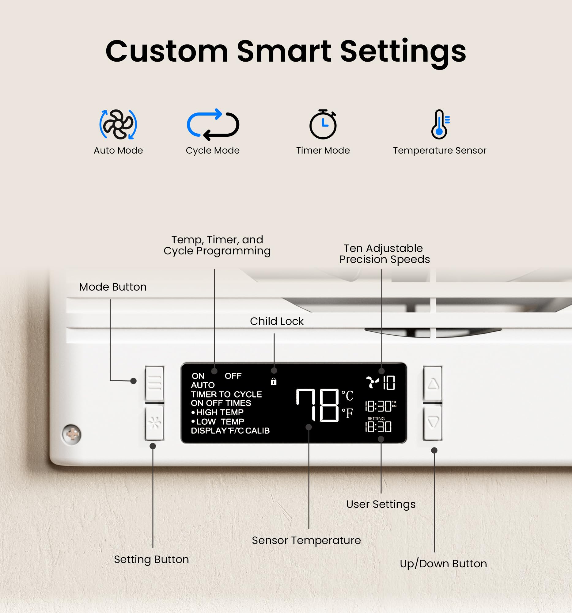 KOVIET seamless wall mount design blends with decor