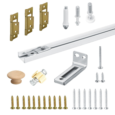 KOVOSCH 30-inch bifold door track provides durable support for closet doors.