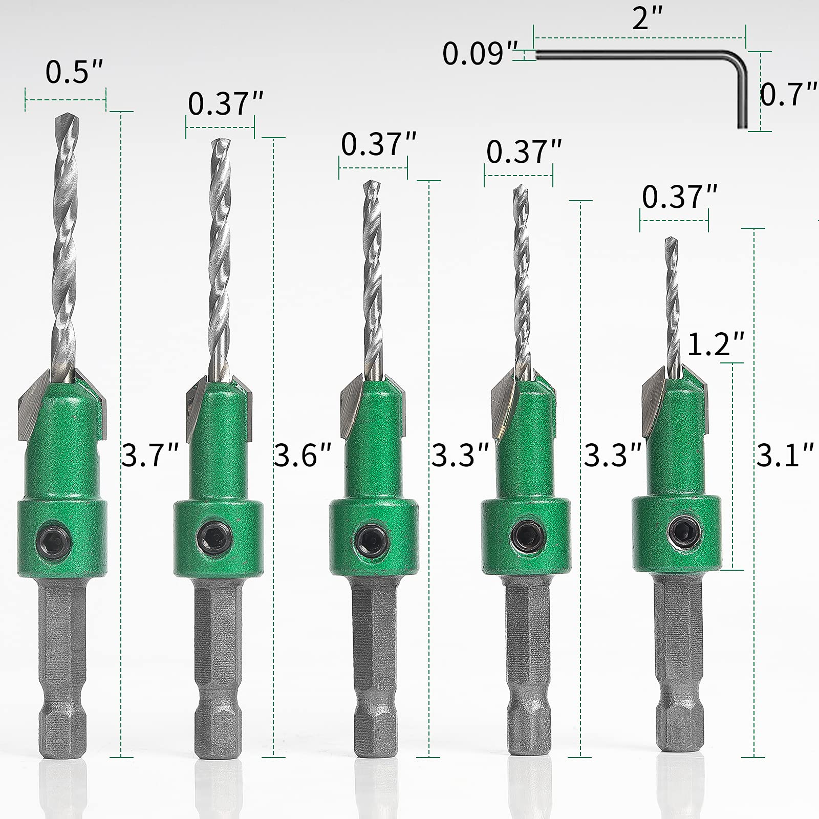 External thread design to eject debris during drilling