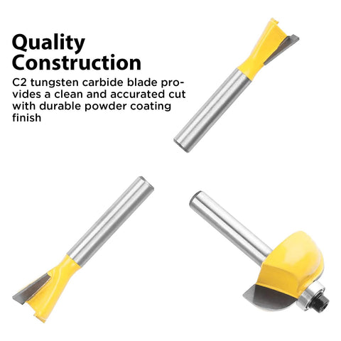 KOWOOD universal 1/4 shank compatibility fits Bosch DeWalt Makita and more.