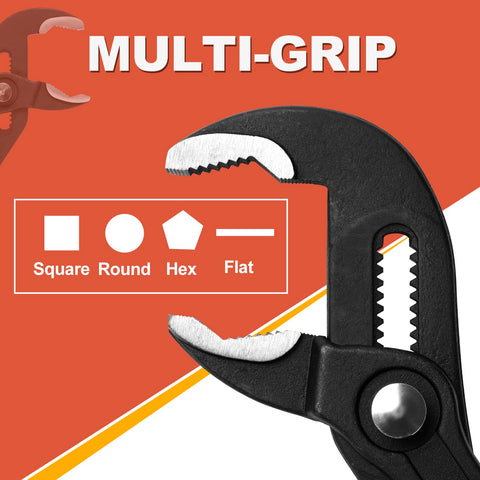 KOWSINDE 12-inch groove joint pliers for larger fittings and pipes.