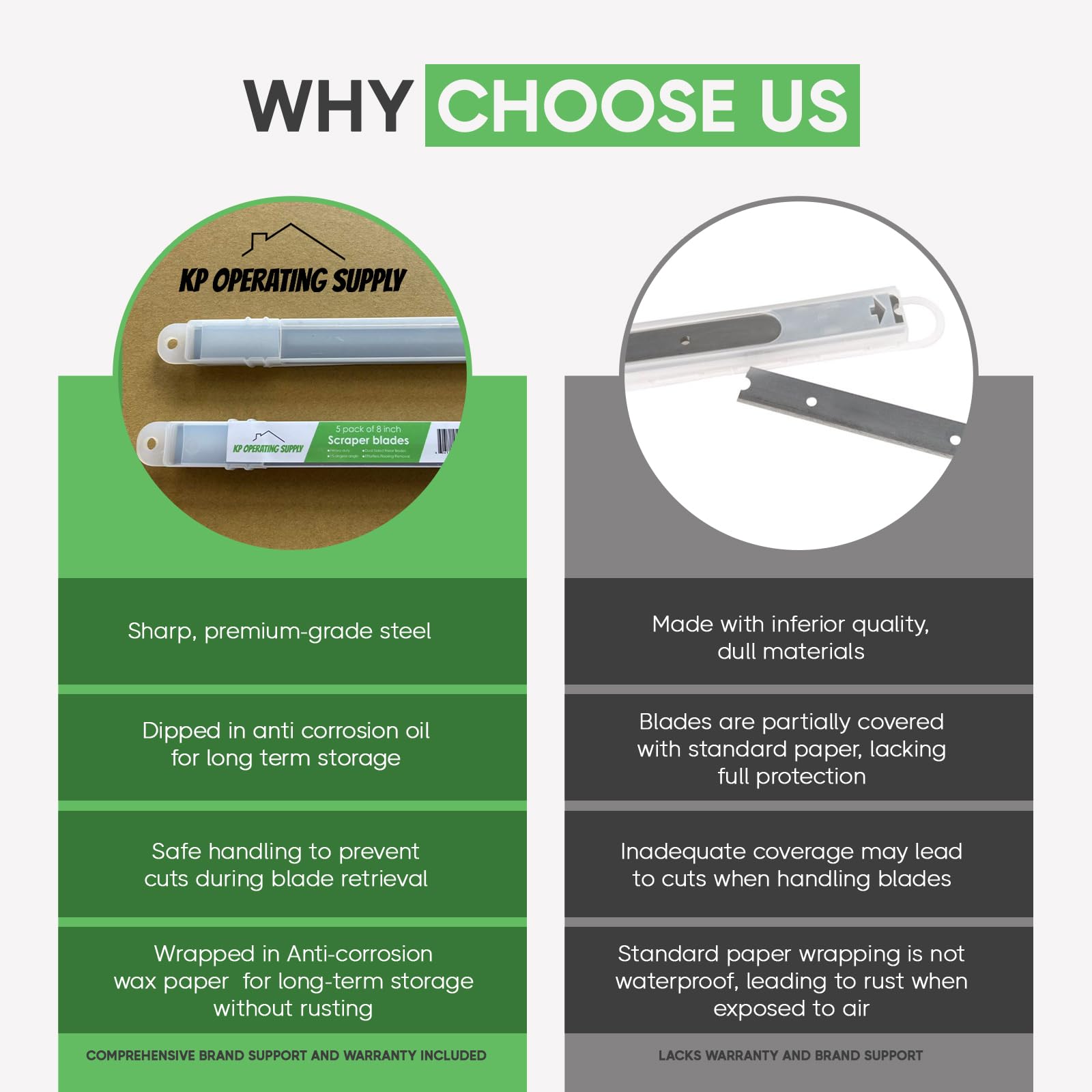 KP heavy-duty blades deliver precise cuts for dense adhesives
