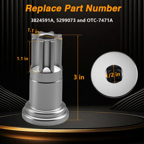 KPALAG half-inch-drive compatible design fits standard ratchets
