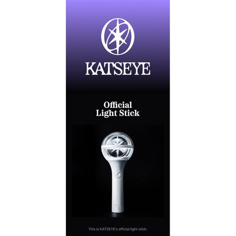 KATSEYE lightstick held in hand with ergonomic grip for long events