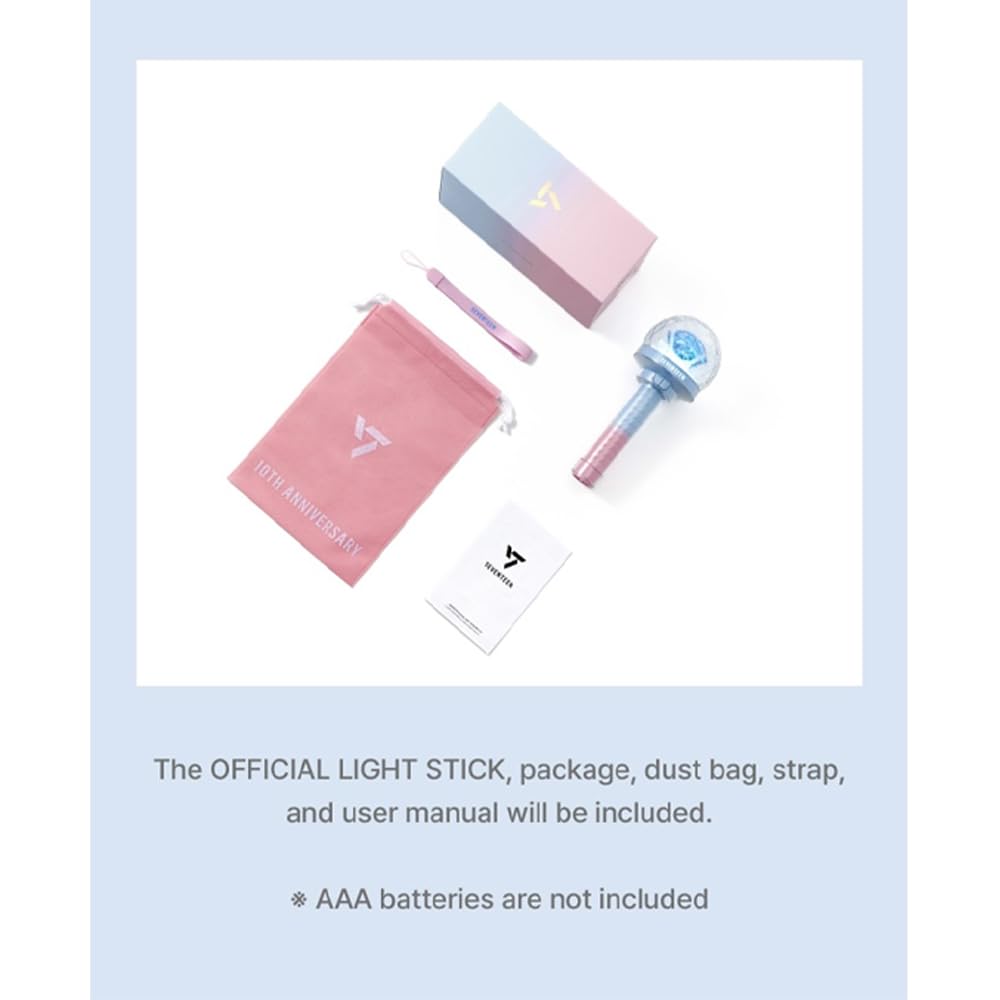 KPOP HEAVEN Seventeen Lightstick VER.3 gift photocards add keepsake