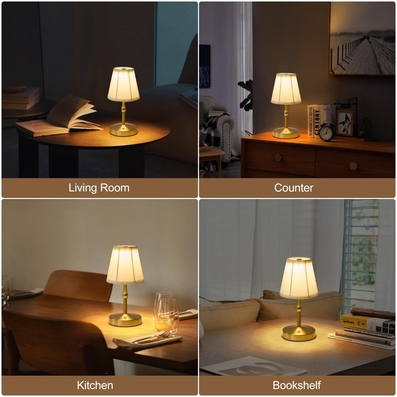 KPSHINE compact lamp with indicator light, USB-C charging status at a glance.