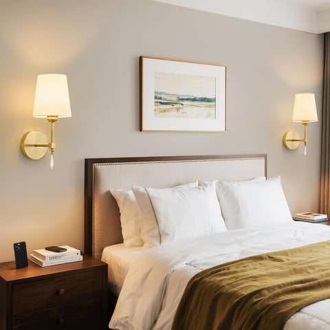 KPSHINE cordless sconces suit hallways bedrooms or closets without electrical work.