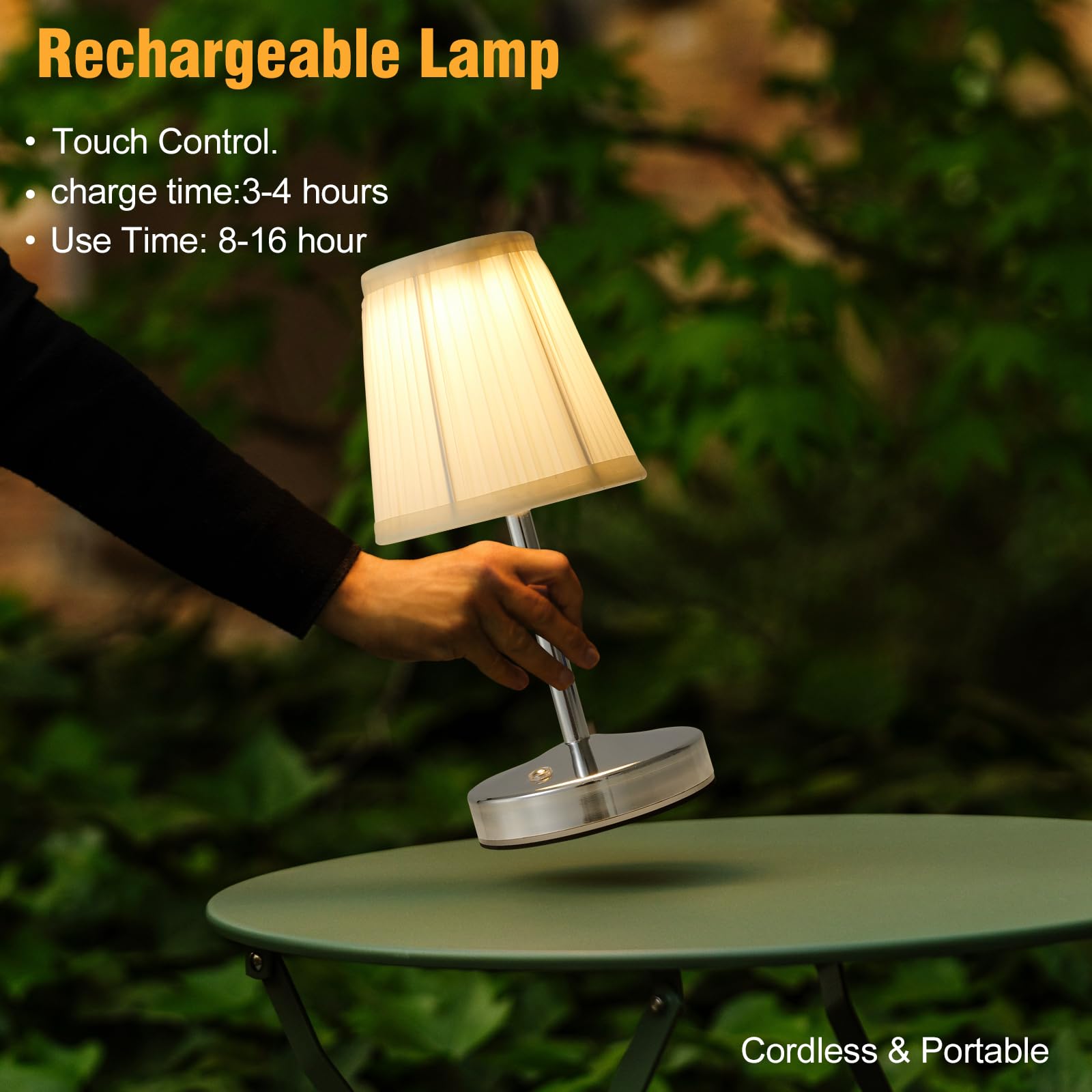 KPSHINE cordless table lamp decor, ideal for compact rooms and modern interiors.