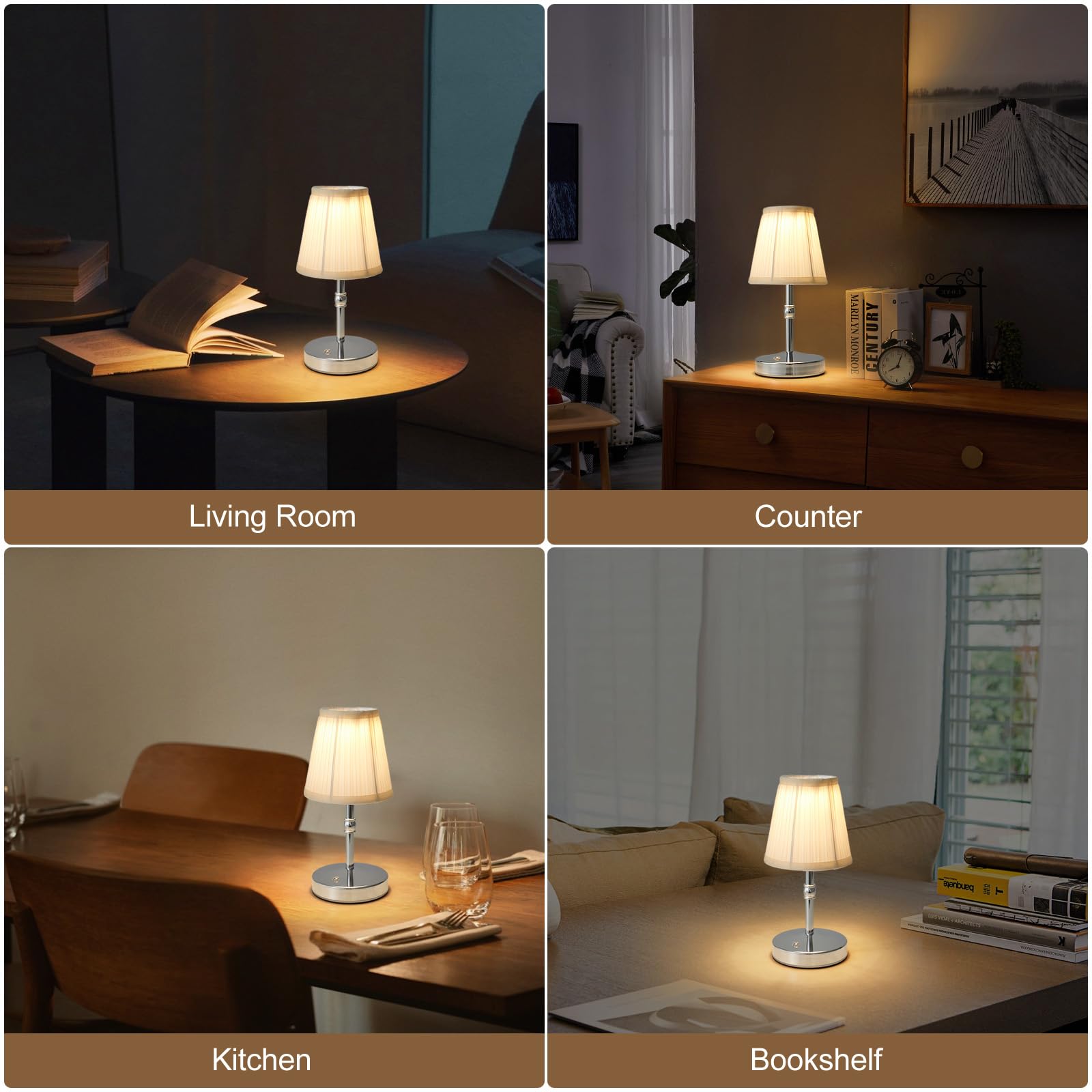 KPSHINE mini lamp suitable for dining, kitchen, or desk in small spaces.