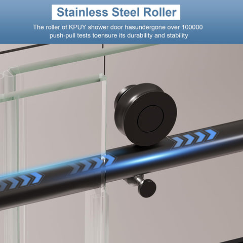 KPUY adjustable width 55-60 inches fits multiple openings.