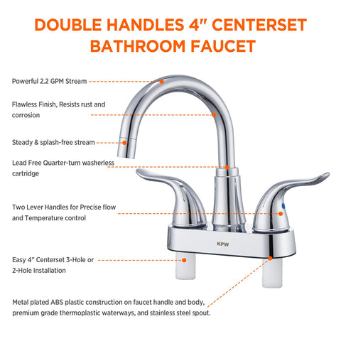 KPW overflow-design faucet helps manage splashes and keep sinks tidy